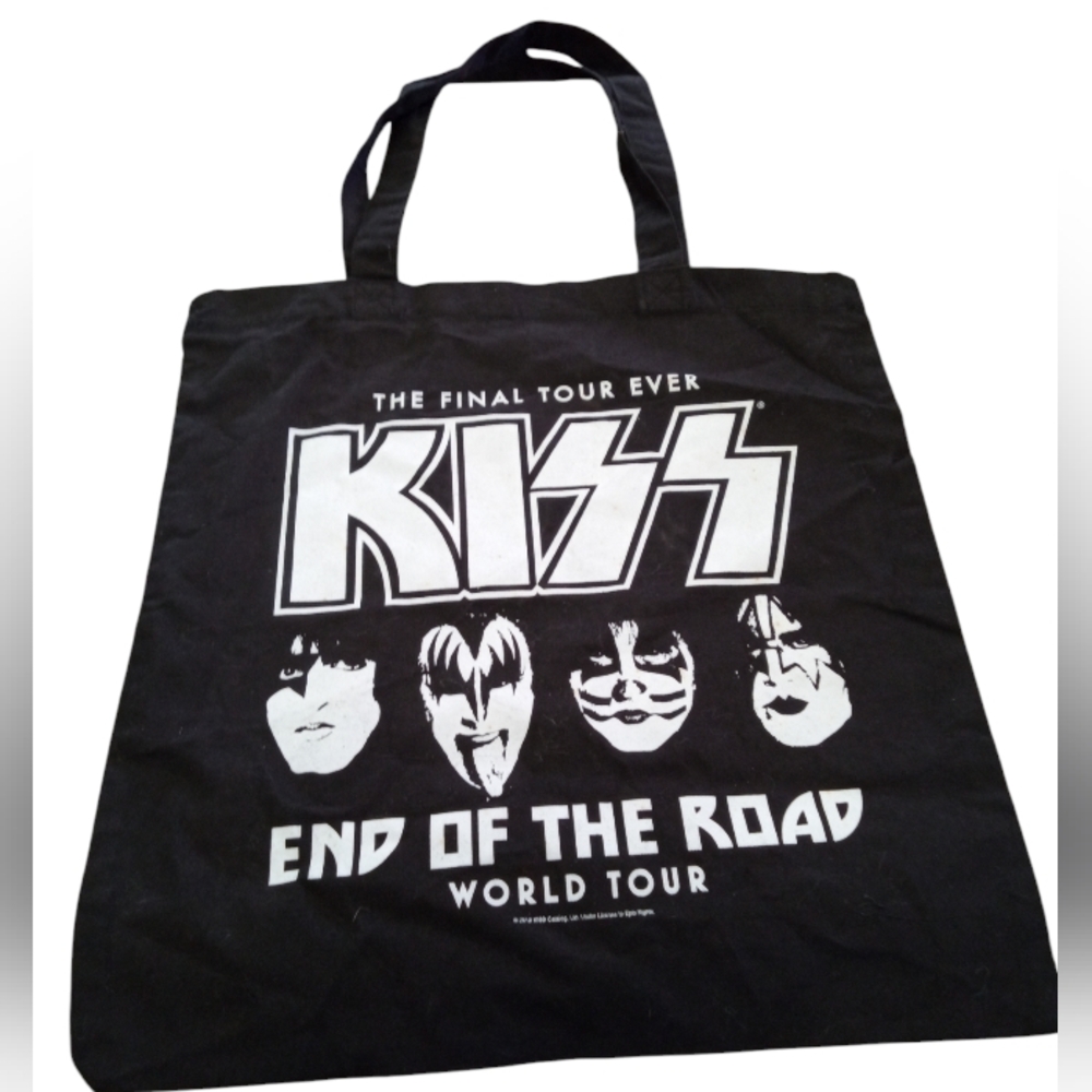 KISS Black Tote Bag end of the road world tour